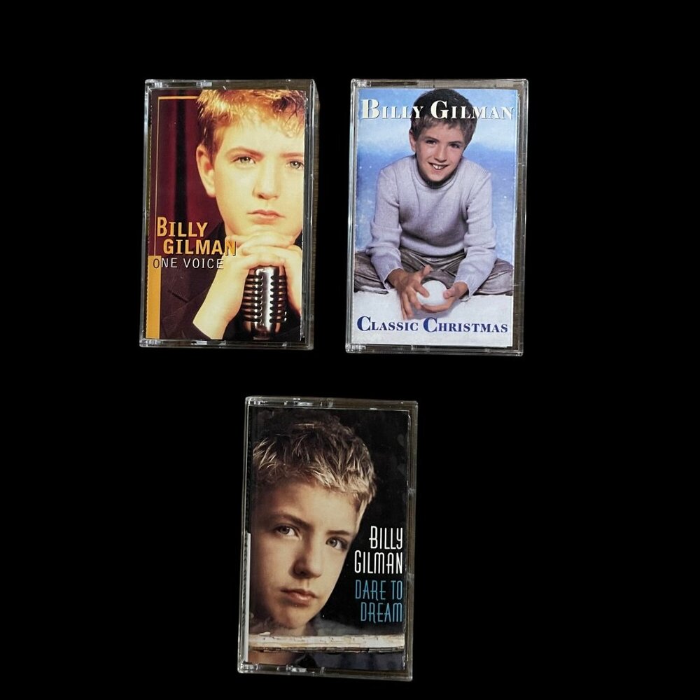 Billy Gilman Cassette Tape Set: One Voice Classic Christmas Dare To Dream